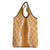 Hawaii Aloha Plumeria Lei Orange Palaka Grocery Bag - Polynesian Pride