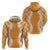 Hawaii Aloha Plumeria Lei Orange Palaka Hoodie - Polynesian Pride