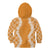 Hawaii Aloha Plumeria Lei Orange Palaka Kid Hoodie - Polynesian Pride