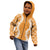 Hawaii Aloha Plumeria Lei Orange Palaka Kid Hoodie - Polynesian Pride