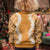 Hawaii Aloha Plumeria Lei Orange Palaka Kid Ugly Christmas Sweater - Polynesian Pride