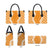 Hawaii Aloha Plumeria Lei Orange Palaka Leather Bag - Polynesian Pride