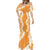 Hawaii Aloha Plumeria Lei Orange Palaka Mermaid Dress - Polynesian Pride