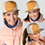Hawaii Aloha Plumeria Lei Orange Palaka Mesh Trucker Cap - Polynesian Pride