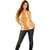 Hawaii Aloha Plumeria Lei Orange Palaka Off Shoulder Sweater - Polynesian Pride