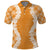 Hawaii Aloha Plumeria Lei Orange Palaka Polo Shirt - Polynesian Pride