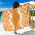 Hawaii Aloha Plumeria Lei Orange Palaka Sarong - Polynesian Pride