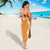 Hawaii Aloha Plumeria Lei Orange Palaka Sarong - Polynesian Pride