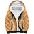 Hawaii Aloha Plumeria Lei Orange Palaka Sherpa Hoodie - Polynesian Pride