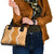 Hawaii Aloha Plumeria Lei Orange Palaka Shoulder Handbag - Polynesian Pride