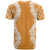 Hawaii Aloha Plumeria Lei Orange Palaka T Shirt - Polynesian Pride