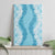 Hawaii Aloha Plumeria Lei Turquoise Palaka Canvas Wall Art - Polynesian Pride