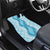 Hawaii Aloha Plumeria Lei Turquoise Palaka Car Mats - Polynesian Pride