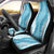 Hawaii Aloha Plumeria Lei Turquoise Palaka Car Seat Cover - Polynesian Pride