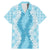 Hawaii Aloha Plumeria Lei Turquoise Palaka Family Matching Mermaid Dress and Hawaiian Shirt - Polynesian Pride