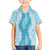 Hawaii Aloha Plumeria Lei Turquoise Palaka Family Matching Short Sleeve Bodycon Dress and Hawaiian Shirt - Polynesian Pride