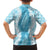 Hawaii Aloha Plumeria Lei Turquoise Palaka Family Matching Summer Maxi Dress and Hawaiian Shirt - Polynesian Pride