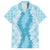 Hawaii Aloha Plumeria Lei Turquoise Palaka Family Matching Summer Maxi Dress and Hawaiian Shirt - Polynesian Pride