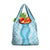 Hawaii Aloha Plumeria Lei Turquoise Palaka Grocery Bag - Polynesian Pride