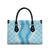 Hawaii Aloha Plumeria Lei Turquoise Palaka Leather Bag - Polynesian Pride