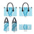 Hawaii Aloha Plumeria Lei Turquoise Palaka Leather Bag - Polynesian Pride