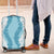 Hawaii Aloha Plumeria Lei Turquoise Palaka Luggage Cover - Polynesian Pride