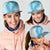 Hawaii Aloha Plumeria Lei Turquoise Palaka Mesh Trucker Cap - Polynesian Pride
