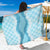 Hawaii Aloha Plumeria Lei Turquoise Palaka Sarong - Polynesian Pride