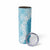 Hawaii Aloha Plumeria Lei Turquoise Palaka Skinny Tumbler - Polynesian Pride