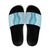 Hawaii Aloha Plumeria Lei Turquoise Palaka Slide Sandals - Polynesian Pride