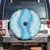 Hawaii Aloha Plumeria Lei Turquoise Palaka Spare Tire Cover - Polynesian Pride