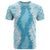 Hawaii Aloha Plumeria Lei Turquoise Palaka T Shirt - Polynesian Pride