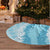 Hawaii Aloha Plumeria Lei Turquoise Palaka Tree Skirt - Polynesian Pride