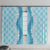 Hawaii Aloha Plumeria Lei Turquoise Palaka Window Curtain - Polynesian Pride