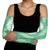 Hawaii Aloha Plumeria Lei Mint Palaka Arm Sleeves - Polynesian Pride