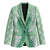 Hawaii Aloha Plumeria Lei Mint Palaka Blazer - Polynesian Pride