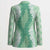 Hawaii Aloha Plumeria Lei Mint Palaka Blazer - Polynesian Pride