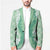 Hawaii Aloha Plumeria Lei Mint Palaka Blazer - Polynesian Pride
