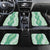 Hawaii Aloha Plumeria Lei Mint Palaka Car Mats - Polynesian Pride