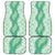 Hawaii Aloha Plumeria Lei Mint Palaka Car Mats - Polynesian Pride