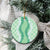Hawaii Aloha Plumeria Lei Mint Palaka Ceramic Ornament - Polynesian Pride