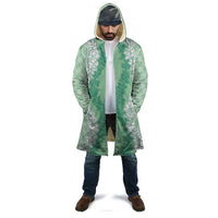 Hawaii Aloha Plumeria Lei Mint Palaka Cloak - Polynesian Pride