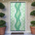 Hawaii Aloha Plumeria Lei Mint Palaka Door Cover - Polynesian Pride