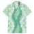 Hawaii Aloha Plumeria Lei Mint Palaka Family Matching Mermaid Dress and Hawaiian Shirt - Polynesian Pride