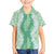 Hawaii Aloha Plumeria Lei Mint Palaka Family Matching Off Shoulder Maxi Dress and Hawaiian Shirt - Polynesian Pride