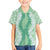 Hawaii Aloha Plumeria Lei Mint Palaka Family Matching Short Sleeve Bodycon Dress and Hawaiian Shirt - Polynesian Pride