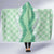 Hawaii Aloha Plumeria Lei Mint Palaka Hooded Blanket - Polynesian Pride