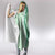 Hawaii Aloha Plumeria Lei Mint Palaka Hooded Blanket - Polynesian Pride