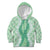 Hawaii Aloha Plumeria Lei Mint Palaka Kid Hoodie - Polynesian Pride