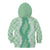 Hawaii Aloha Plumeria Lei Mint Palaka Kid Hoodie - Polynesian Pride